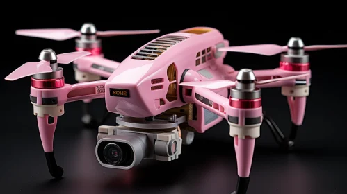 Sleek Pink Drone for Aerial Photography