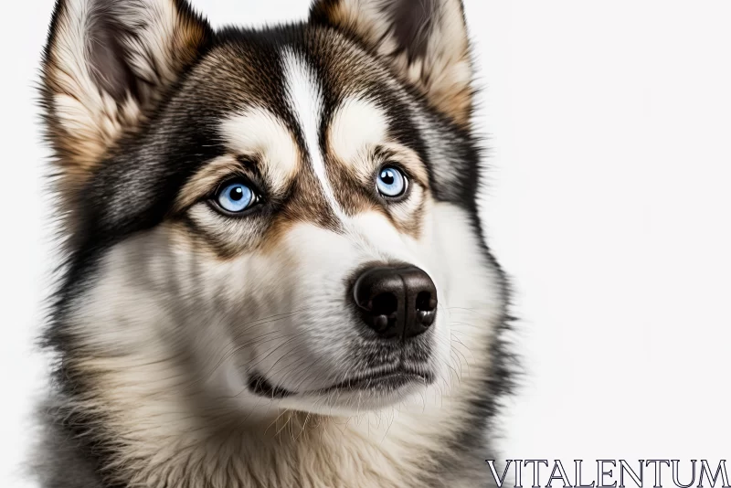 Captivating Husky Dog with Blue Eyes | Photo-realistic Art AI Image