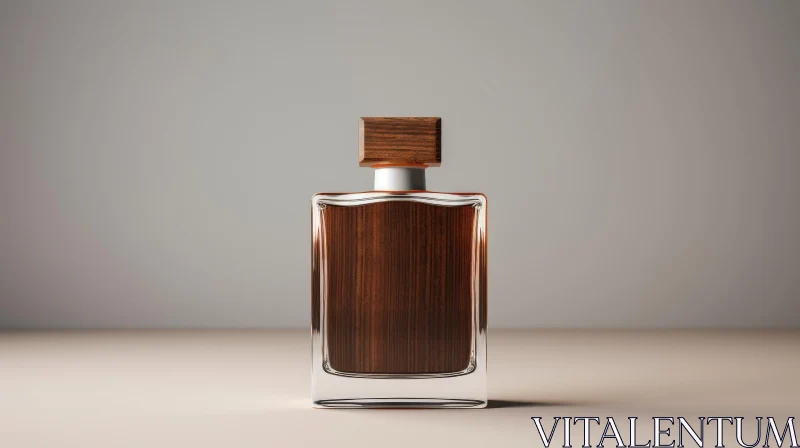 Transparent Perfume Bottle 3D Rendering AI Image