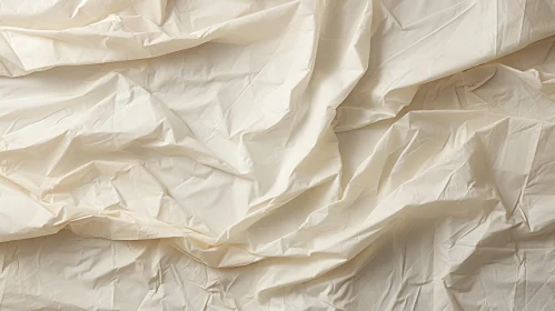 Crumpled White Sheet Texture - Minimalistic Design