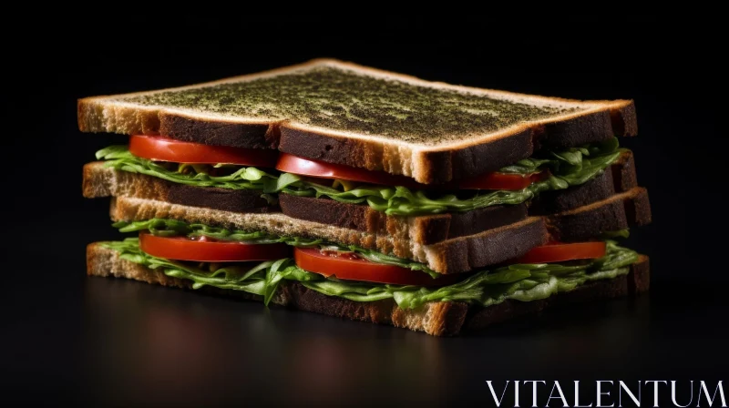 Delicious Sandwich Photography AI Image