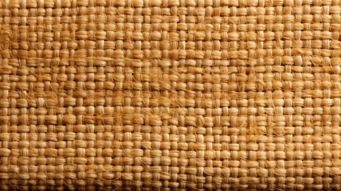 Natural Fiber Sackcloth Fabric Close-Up