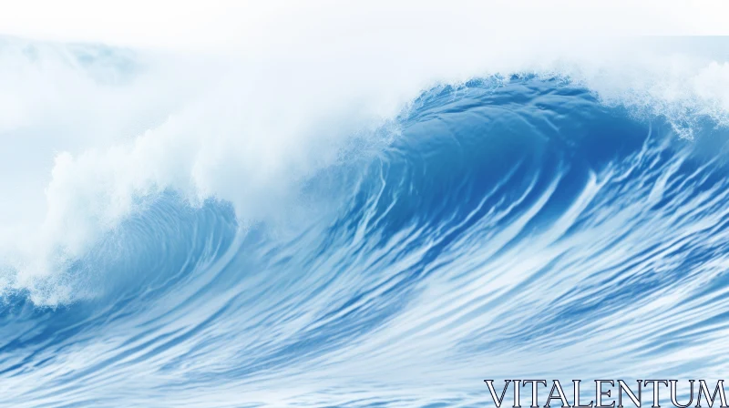 AI ART Powerful Ocean Wave Crashing Scene