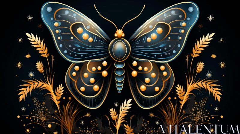 Enchanting Butterfly Illustration - Nature Artwork AI Image