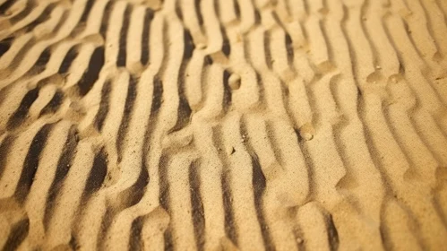 Golden Sand Dunes: Tranquil Desert Landscape