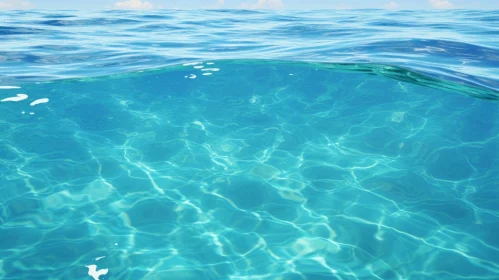 Oceanic Split: Surface & Underwater Harmony