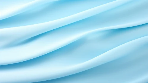 Blue Silk Fabric Waves Abstract Texture