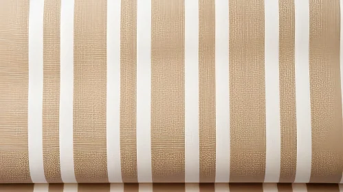 Elegant Gold and White Striped Wallpaper Pattern