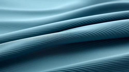 Blue Ribbed Fabric Close-up
