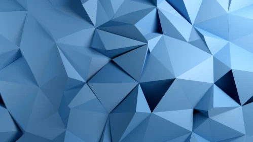 Blue Polygonal Background - Modern 3D Rendering