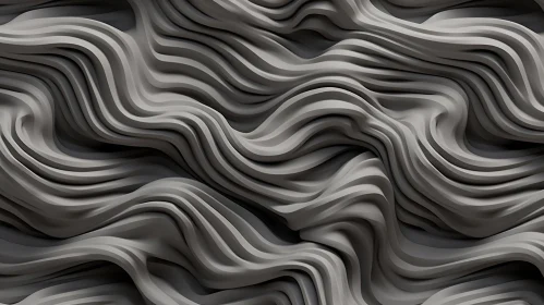 Serene 3D Wavy Surface Texture