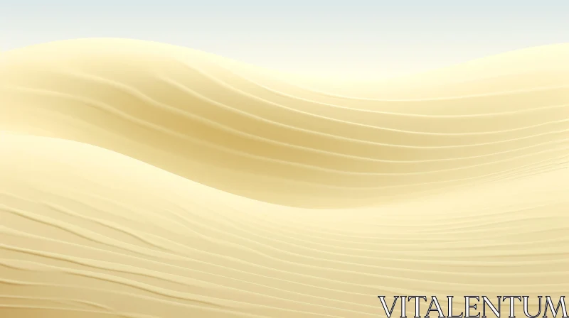 Tranquil Desert Sand Dunes AI Image