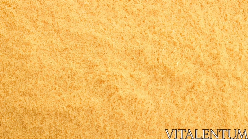 AI ART Golden Couscous Texture Close-up