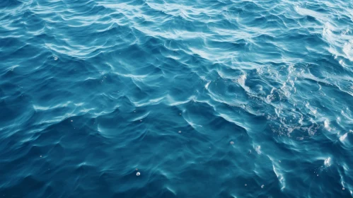 Aerial View of Clear Blue Ocean Surface