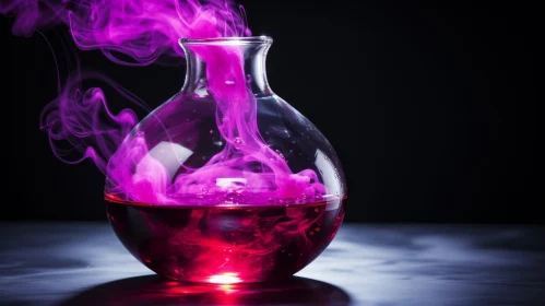 Enigmatic Purple Flask - Chemical Mystery
