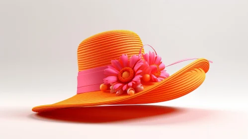 Stylish Orange Summer Hat - Fashion Accessory