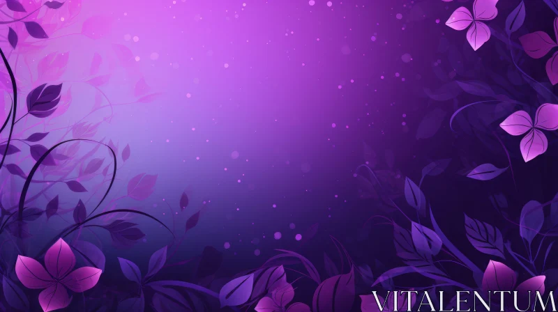 Elegant Floral Gradient Background AI Image