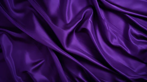 Luxurious Purple Silk Fabric with Pleats