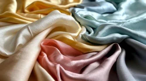 Soft Pastel Silk Fabric Texture