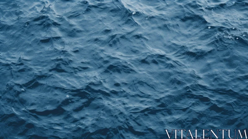 AI ART Deep Blue Sea Surface Close-Up | Tranquil Water Waves