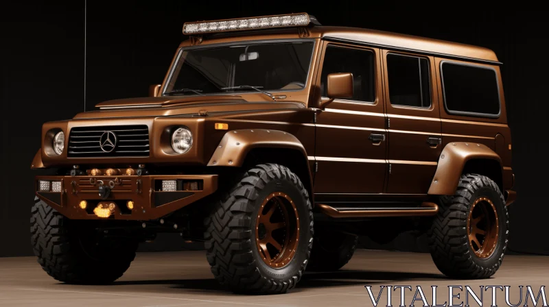 Luxurious and Custom-designed Mercedes G Class SUV for Motorshow AI Image