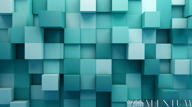 Modern Geometric Wallpaper Design AI Image