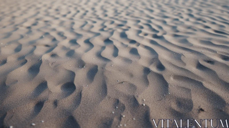 Desert Sand Dunes Close-up AI Image