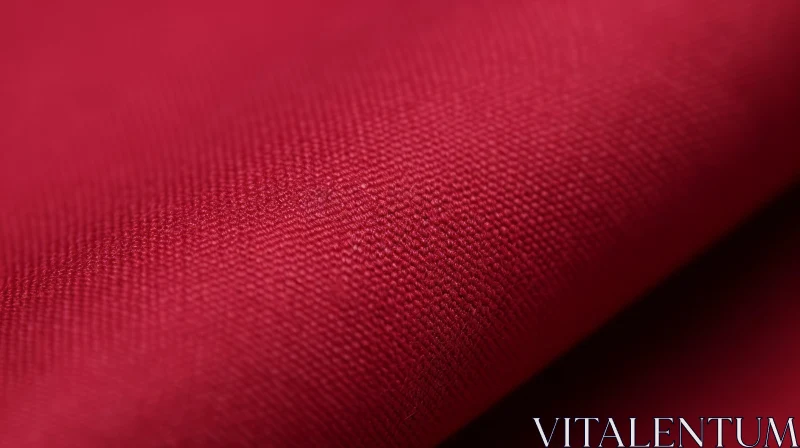 Red Fabric Close-Up - Smooth and Vibrant AI Image
