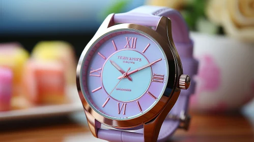 Stylish Wristwatch Close-Up