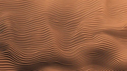 Wavy Surface 3D Rendering with Intricate Shadows
