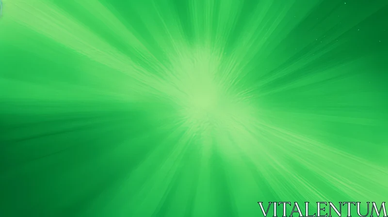 Green Radial Gradient Background - Symmetrical Texture AI Image