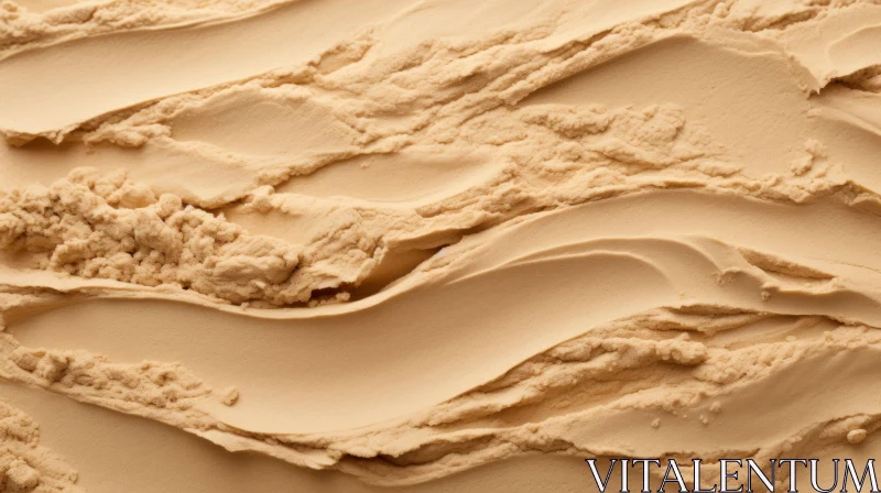 Velvety Creamy Cosmetic Product in Light Beige AI Image