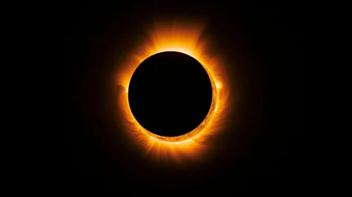 Solar Eclipse Phenomenon: Captivating Image of Nature's Power