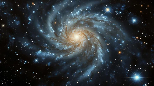 Spiral Galaxy in Space - Stunning Astrophotography