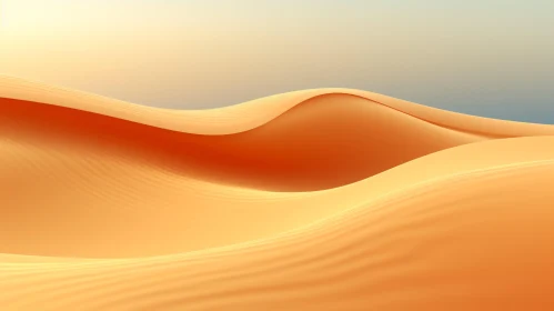 Tranquil Desert Sand Dunes Landscape