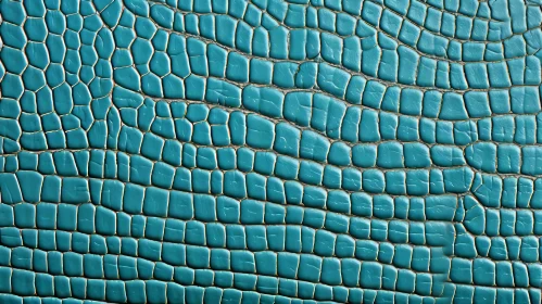 Blue Snakeskin Texture Close-Up