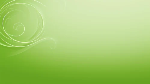 Green Gradient Background with White Floral Pattern