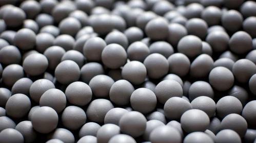 Gray Rubber Balls Composition