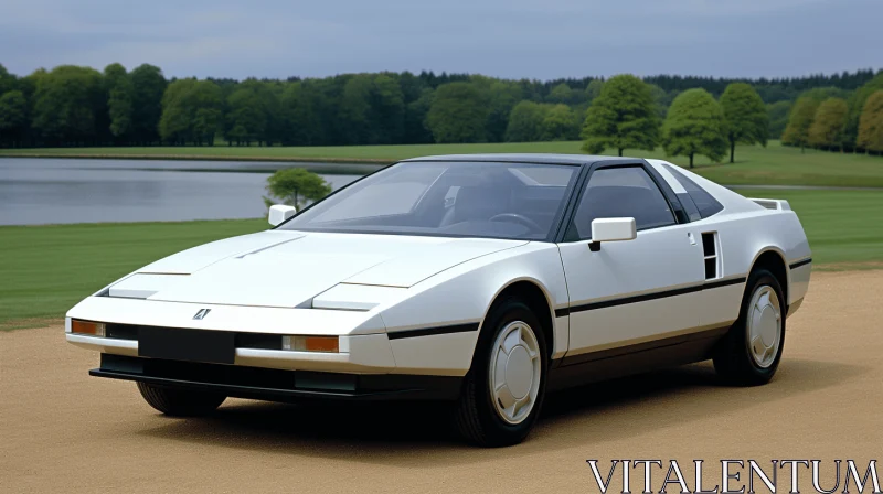 White Convertible Sports Car Driving on a Serene Road White Convertible Sports Car Driving on a Serene Road