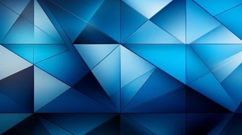 Blue Geometric Triangle Pattern