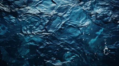 Deep Blue Ocean Surface - Sunlit Water and Rippled Reflections