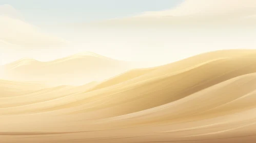 Golden Sand Dunes Landscape