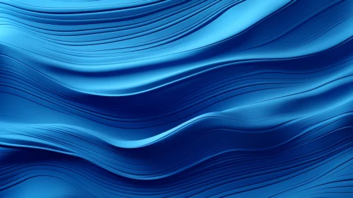 Tranquil Blue Wavy Background