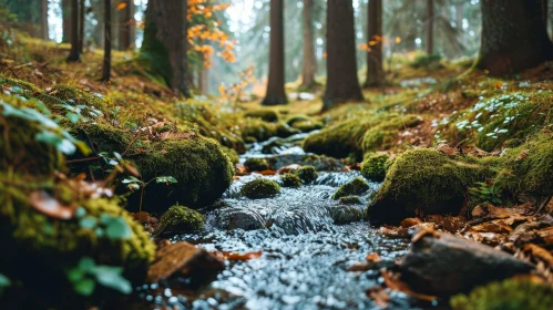 Tranquil Forest Stream Photography