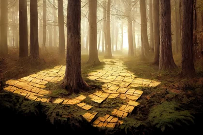 Enchanting Forest Road - Surrealistic Wizardcore Installations