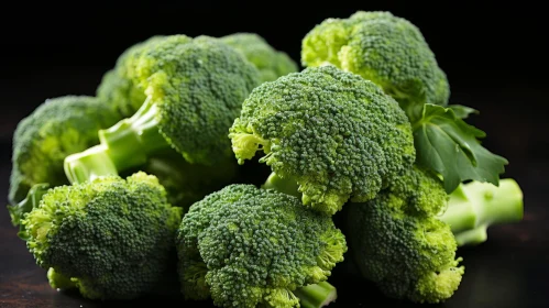 Fresh Green Broccoli Close-up
