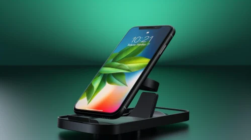 Green Screen Smartphone on Stand - Digital Technology
