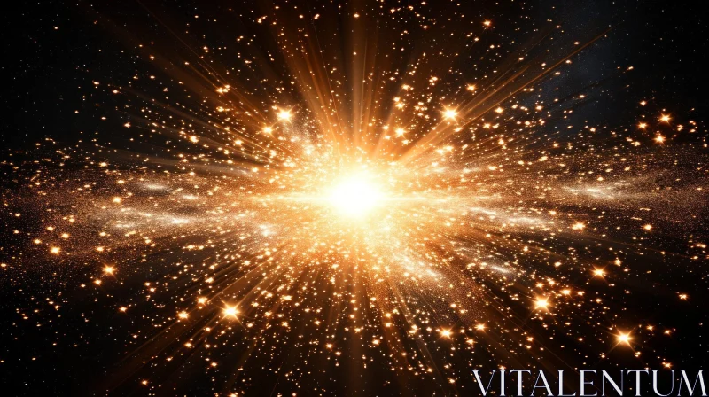 Supernova Explosion - Galactic Phenomenon AI Image