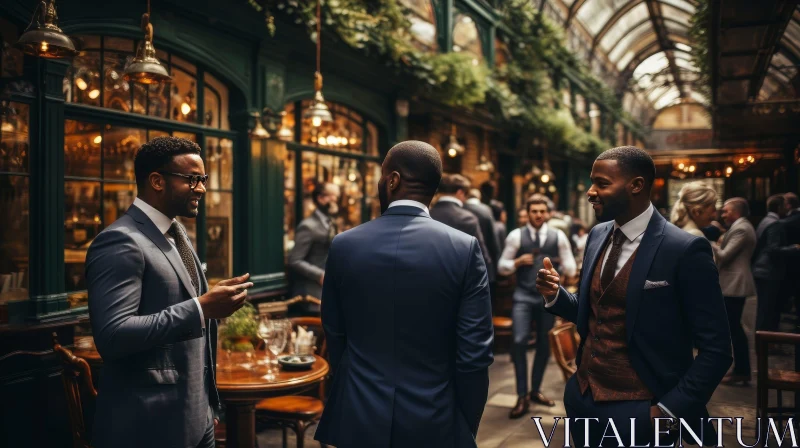 Three Men in Suits Smiling - Powerful Image AI Image