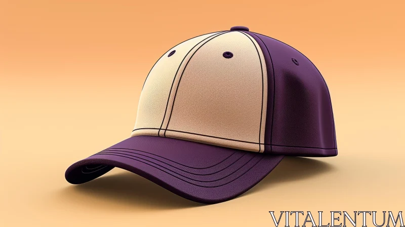 Baseball Cap 3D Rendering - Two-Toned Design AI Image